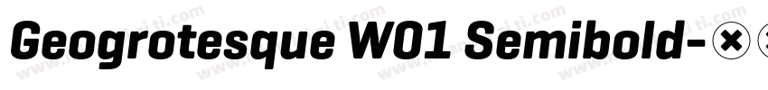 Geogrotesque W01 Semibold字体转换